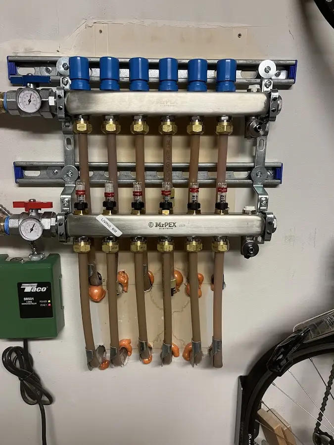 Plumber performing Leak Detection at a residential property in Manassas